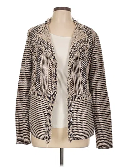 Pre-owned Chico's Cardigan Sweater In Tan