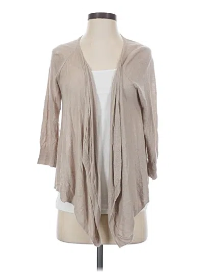 Pre-owned Chico's Cardigan Sweater In Tan