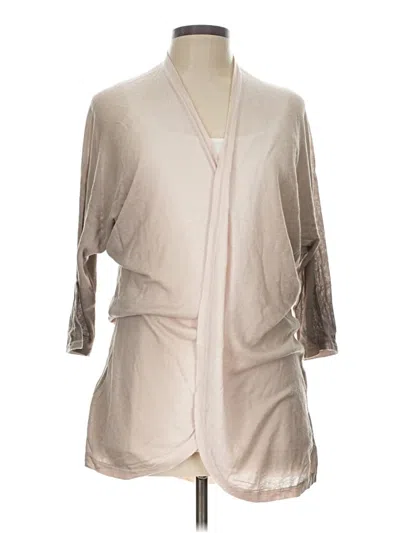 Pre-owned Chico's Cardigan Sweater In Tan