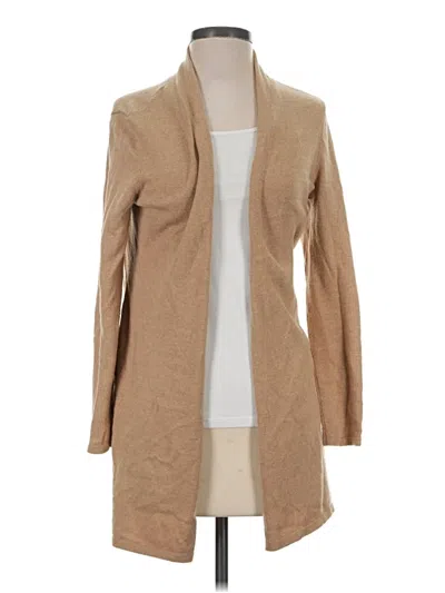 Pre-owned Chico's Cardigan Sweater In Tan