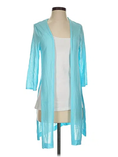 Pre-owned Chico's Cardigan Sweater In Teal