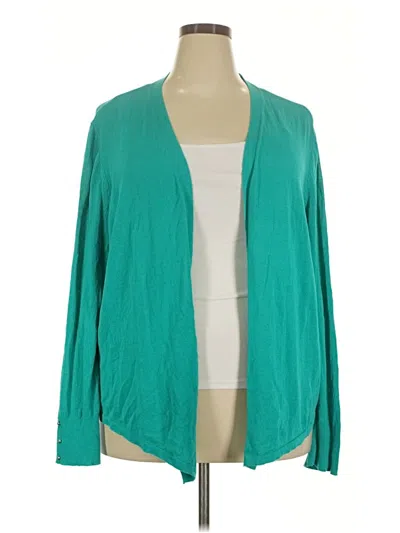 Pre-owned Chico's Cardigan Sweater In Teal