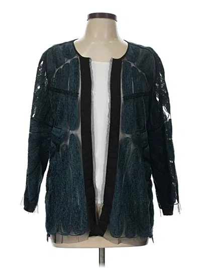 Pre-owned Chico's Cardigan Sweater In Teal