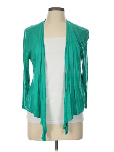 Pre-owned Chico's Cardigan Sweater In Teal
