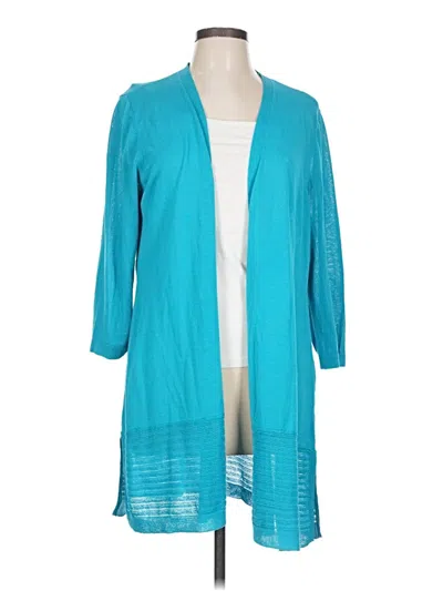 Pre-owned Chico's Cardigan Sweater In Teal