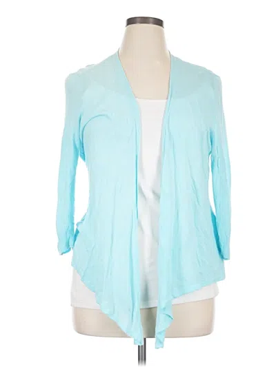 Pre-owned Chico's Cardigan Sweater In Teal