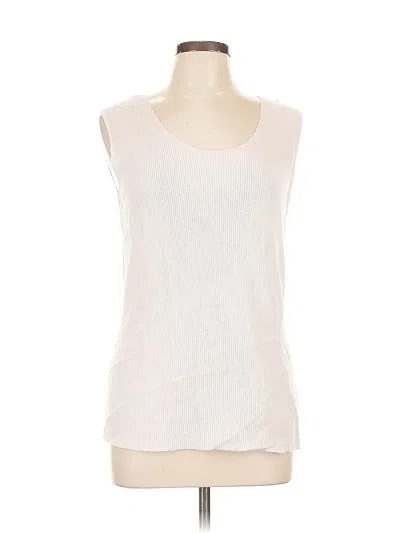 Pre-owned Chico's Cardigan Sweater In White