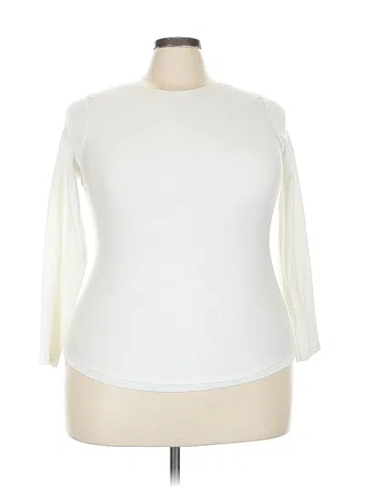 Pre-owned Chico's Cardigan Sweater In White