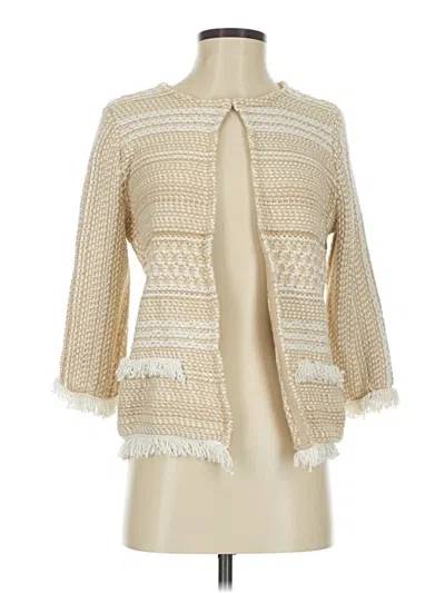 Pre-owned Chico's Cardigan Sweater In White