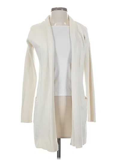 Pre-owned Chico's Cardigan Sweater In White