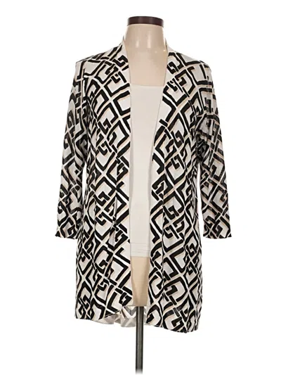 Pre-owned Chico's Cardigan Sweater In White