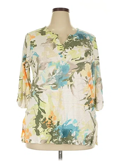 Pre-owned Chico's Cardigan Sweater In White