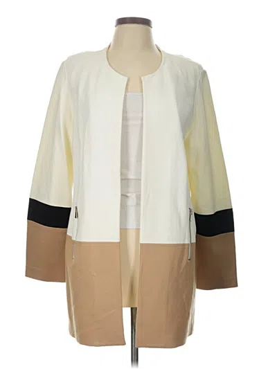 Pre-owned Chico's Cardigan Sweater In White