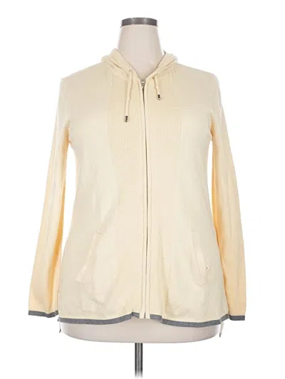 Pre-owned Chico's Cardigan Sweater In White
