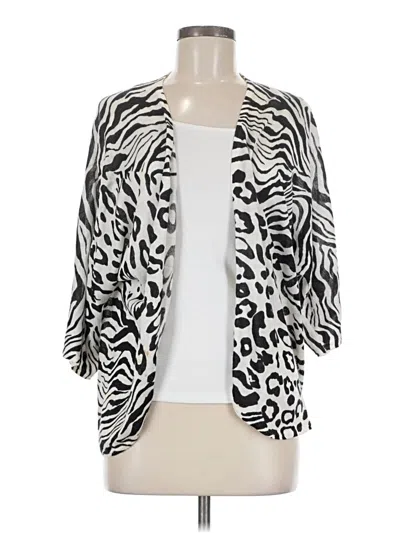 Pre-owned Chico's Cardigan Sweater In White