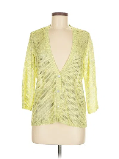 Pre-owned Chico's Cardigan Sweater In Yellow