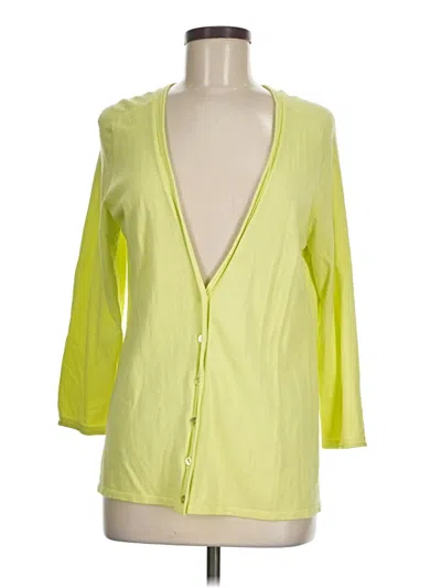 Pre-owned Chico's Cardigan Sweater In Yellow