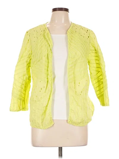 Pre-owned Chico's Cardigan Sweater In Yellow