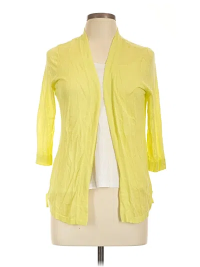 Pre-owned Chico's Cardigan Sweater In Yellow