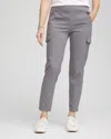 Chico's Striped Cargo Ankle Pants In Grayling Size 20 |  Zenergy In Grayling