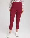 Chico's Cargo Cropped Pants In Russet Red In Red