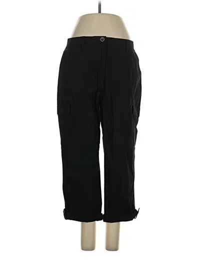 Pre-owned Chico's Cargo Pants In Black