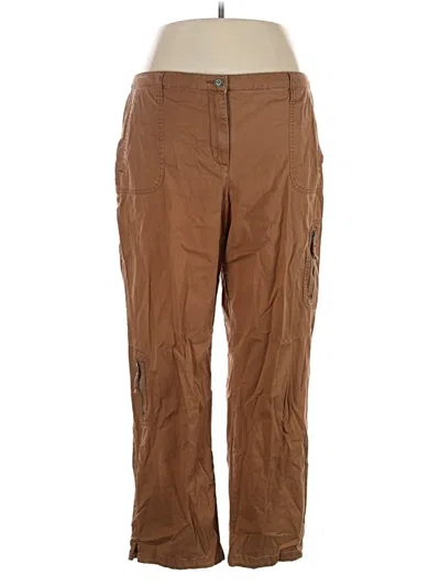 Pre-owned Chico's Cargo Pants In Brown