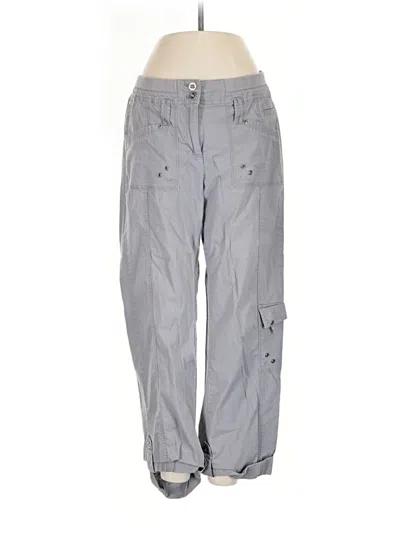 Pre-owned Chico's Cargo Pants In Gray