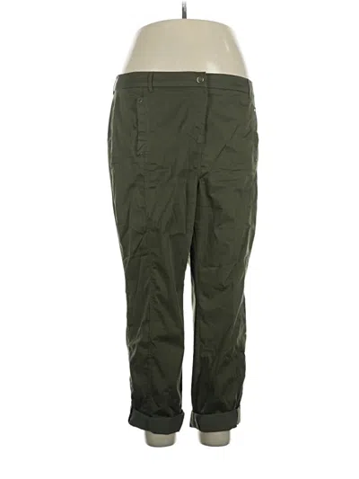 Pre-owned Chico's Cargo Pants In Green