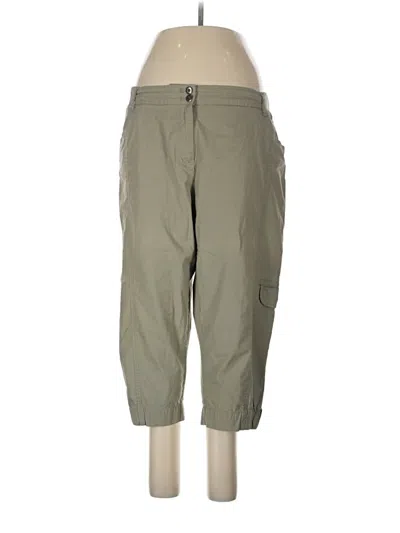 Pre-owned Chico's Cargo Pants In Green