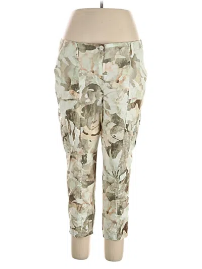 Pre-owned Chico's Cargo Pants In Green