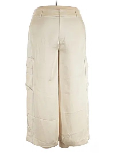 Pre-owned Chico's Cargo Pants In Ivory