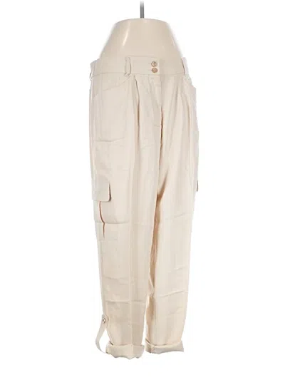 Pre-owned Chico's Cargo Pants In Ivory