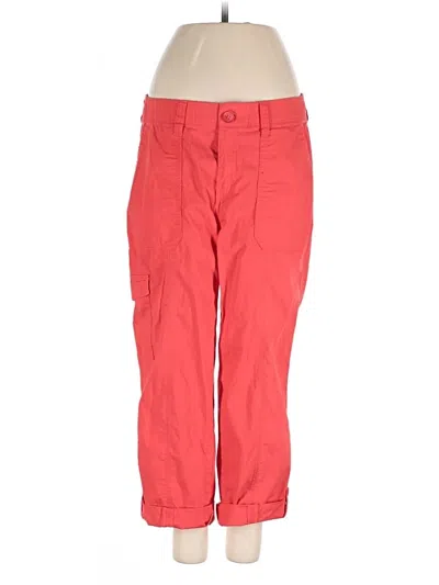 Pre-owned Chico's Cargo Pants In Red