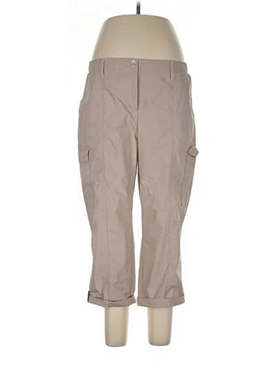 Pre-owned Chico's Cargo Pants In Tan