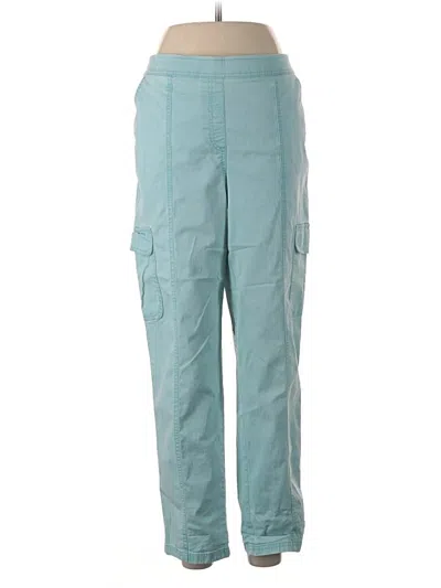 Pre-owned Chico's Cargo Pants In Teal