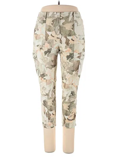 Pre-owned Chico's Cargo Pants In White