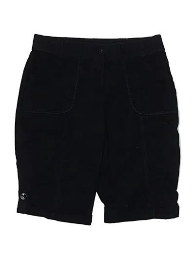 Pre-owned Chico's Cargo Shorts In Black