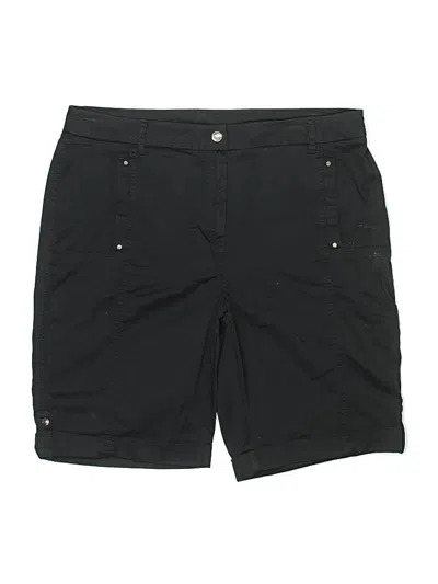 Pre-owned Chico's Cargo Shorts In Black
