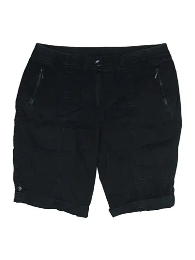 Pre-owned Chico's Cargo Shorts In Black