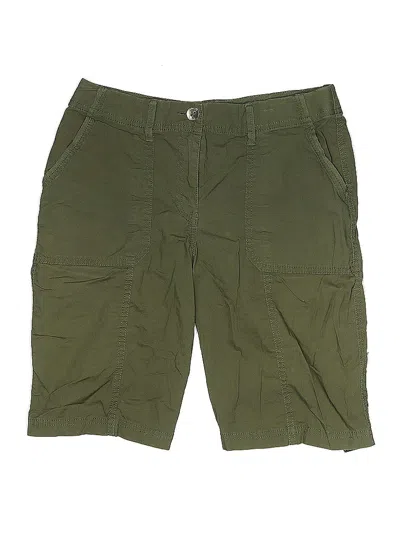 Pre-owned Chico's Cargo Shorts In Green