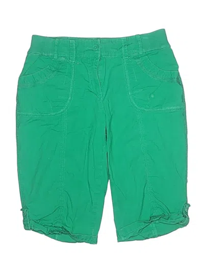 Pre-owned Chico's Cargo Shorts In Green