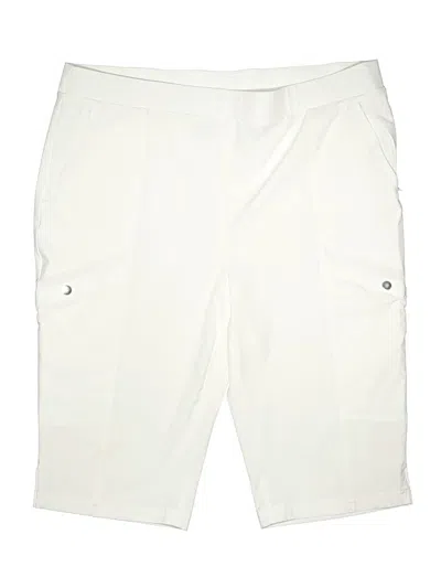 Pre-owned Chico's Cargo Shorts In Ivory