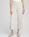 Chico's Cargo Straight Leg Cropped Pants In Neutral Size 20/22 |  In Smokey Taupe