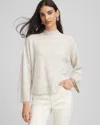 Chico's Cashmere Mockneck Sweater In Gray In Gray