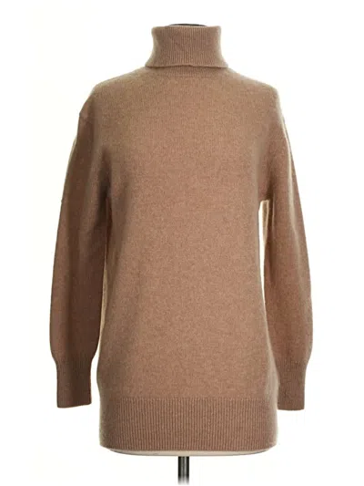 Pre-owned Chico's Cashmere Pullover Sweater In Brown