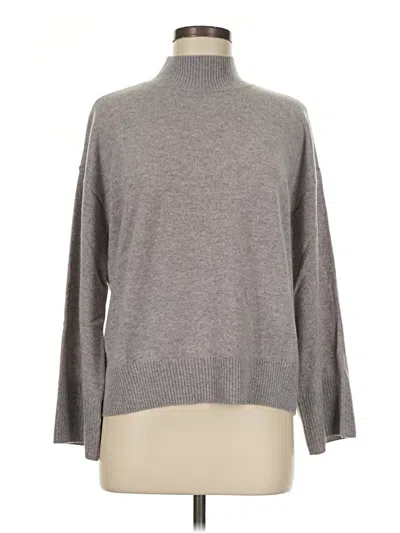 Chico's Cashmere Pullover Sweater In Gray