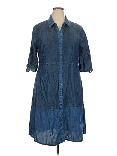 Pre-owned Chico's Casual Dress In Blue