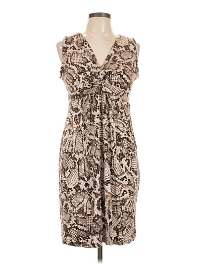 Pre-owned Chico's Casual Dress In Brown