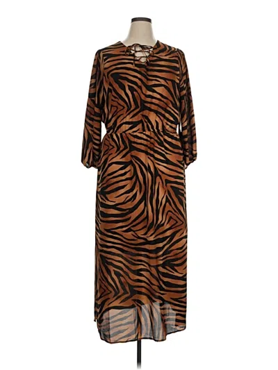Pre-owned Chico's Casual Dress In Brown